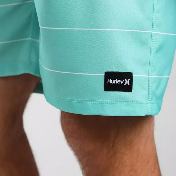 Hurley green/blue Board Shorts Gradient Design Mens 29. NEW - Picture 5 of 7